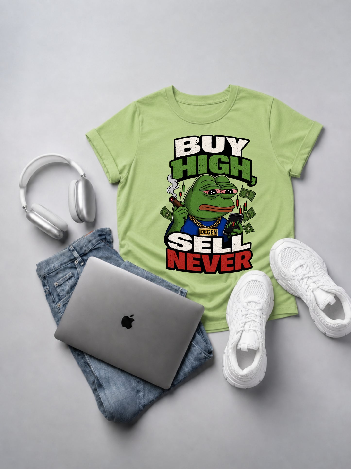 Buy High Sell Never Oversized Tee