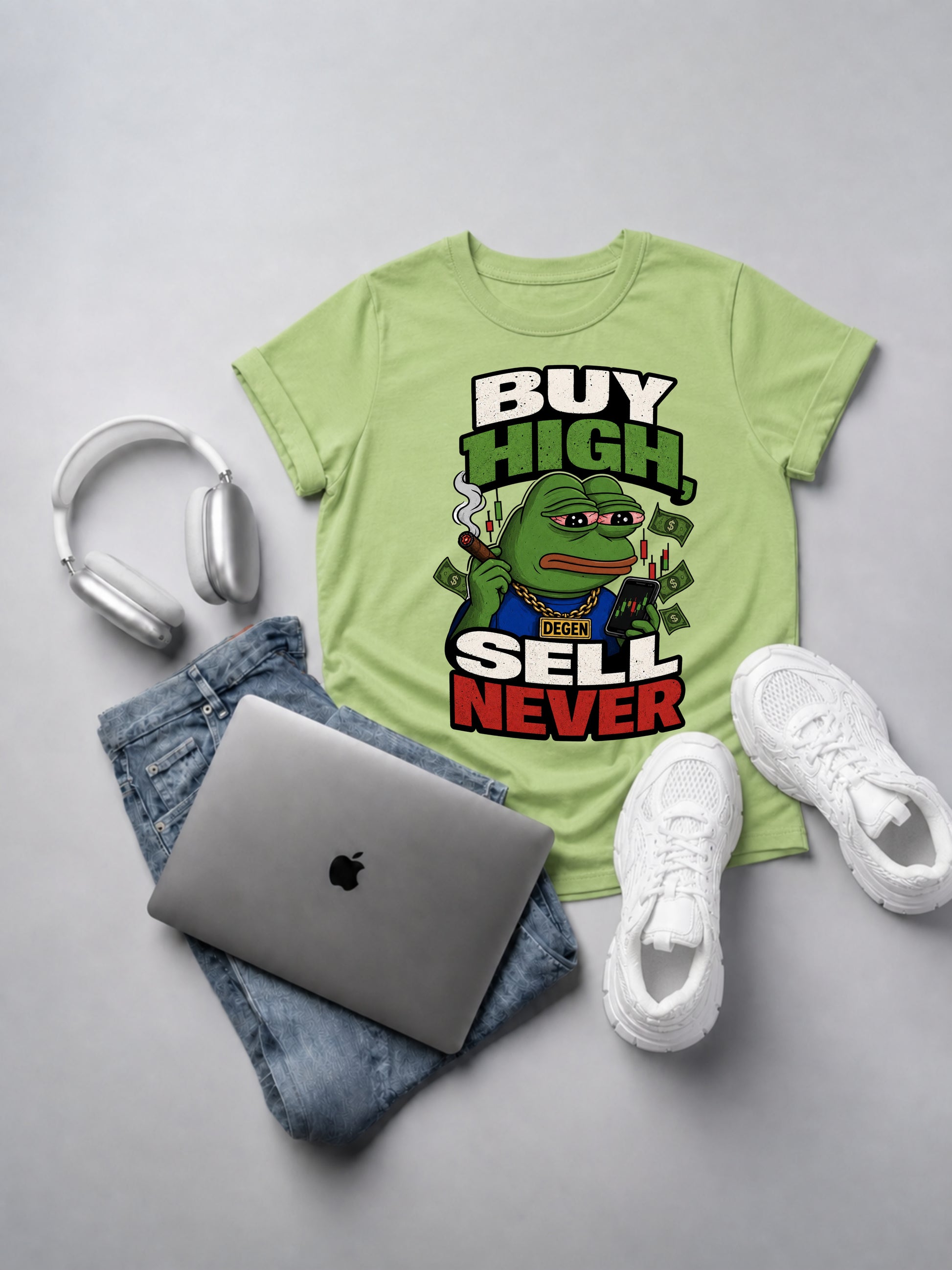 Buy High Sell Never Oversized Tee