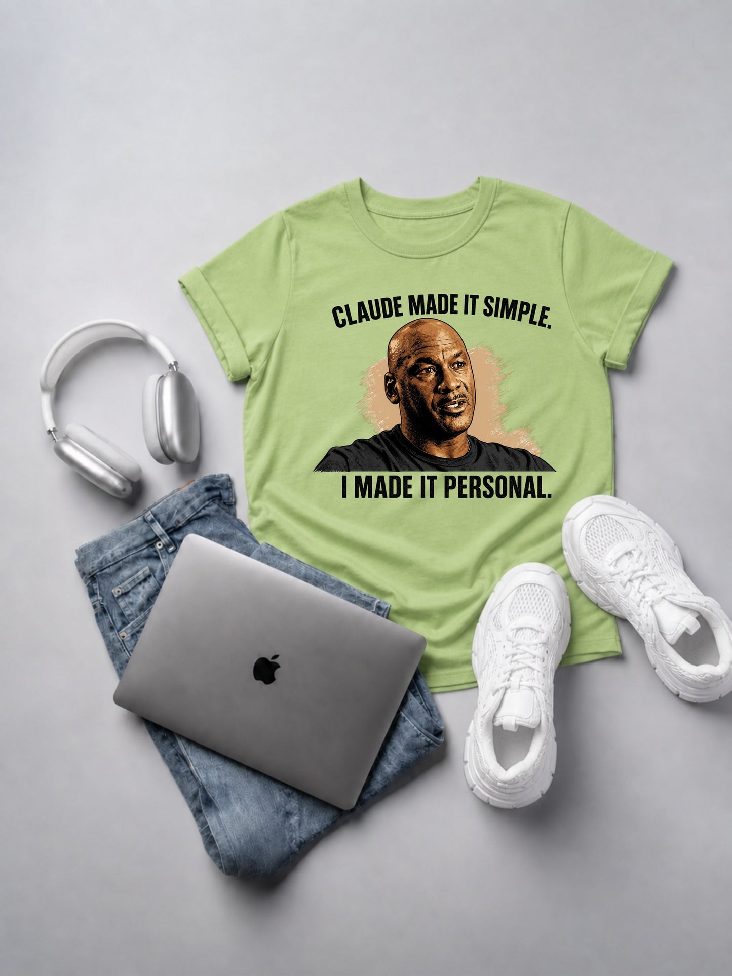 Claude Made It Simple I Made It Personal T-Shirt mockup