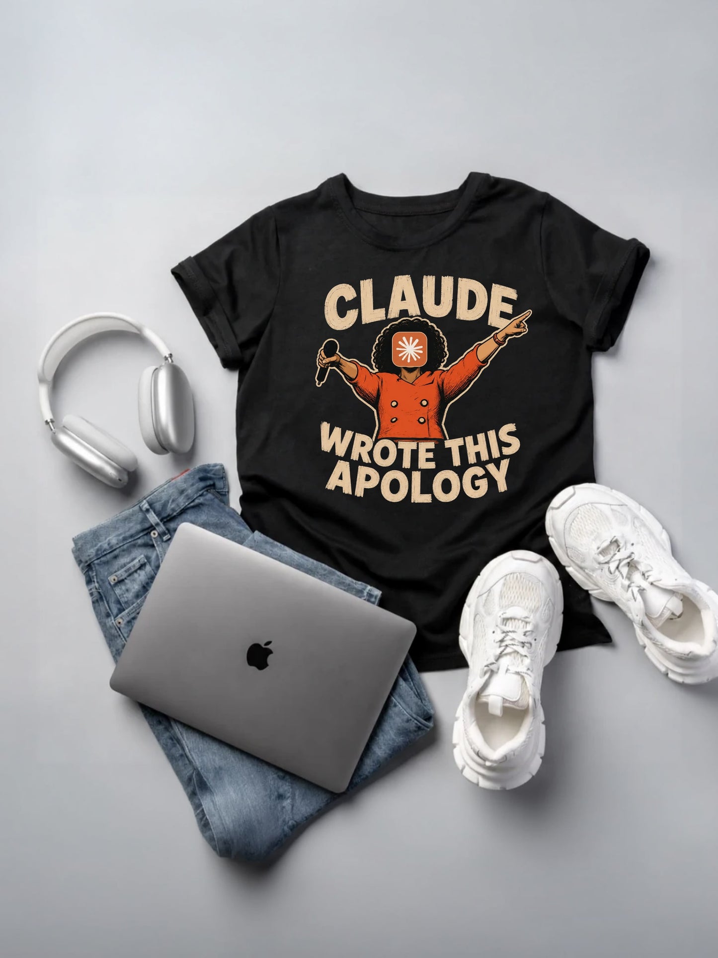 Claude Wrote This Apology T-Shirt mockup