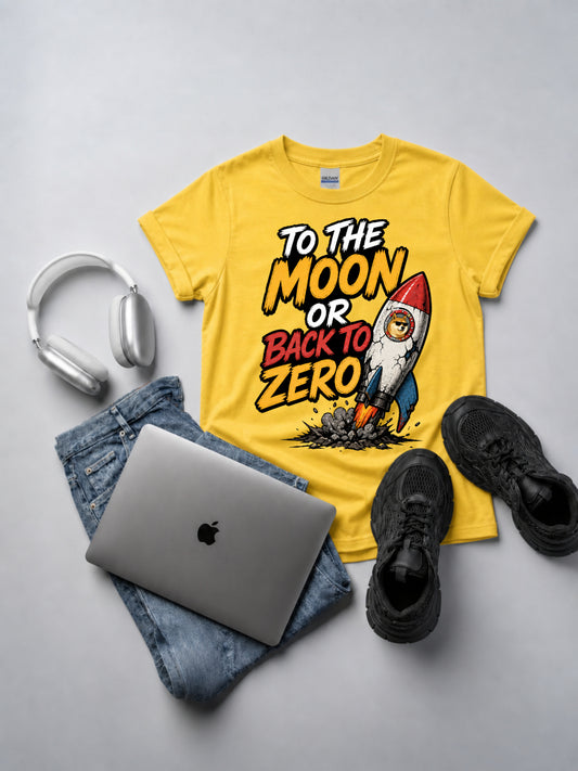 To The Moon or Back to Zero Oversized Tee