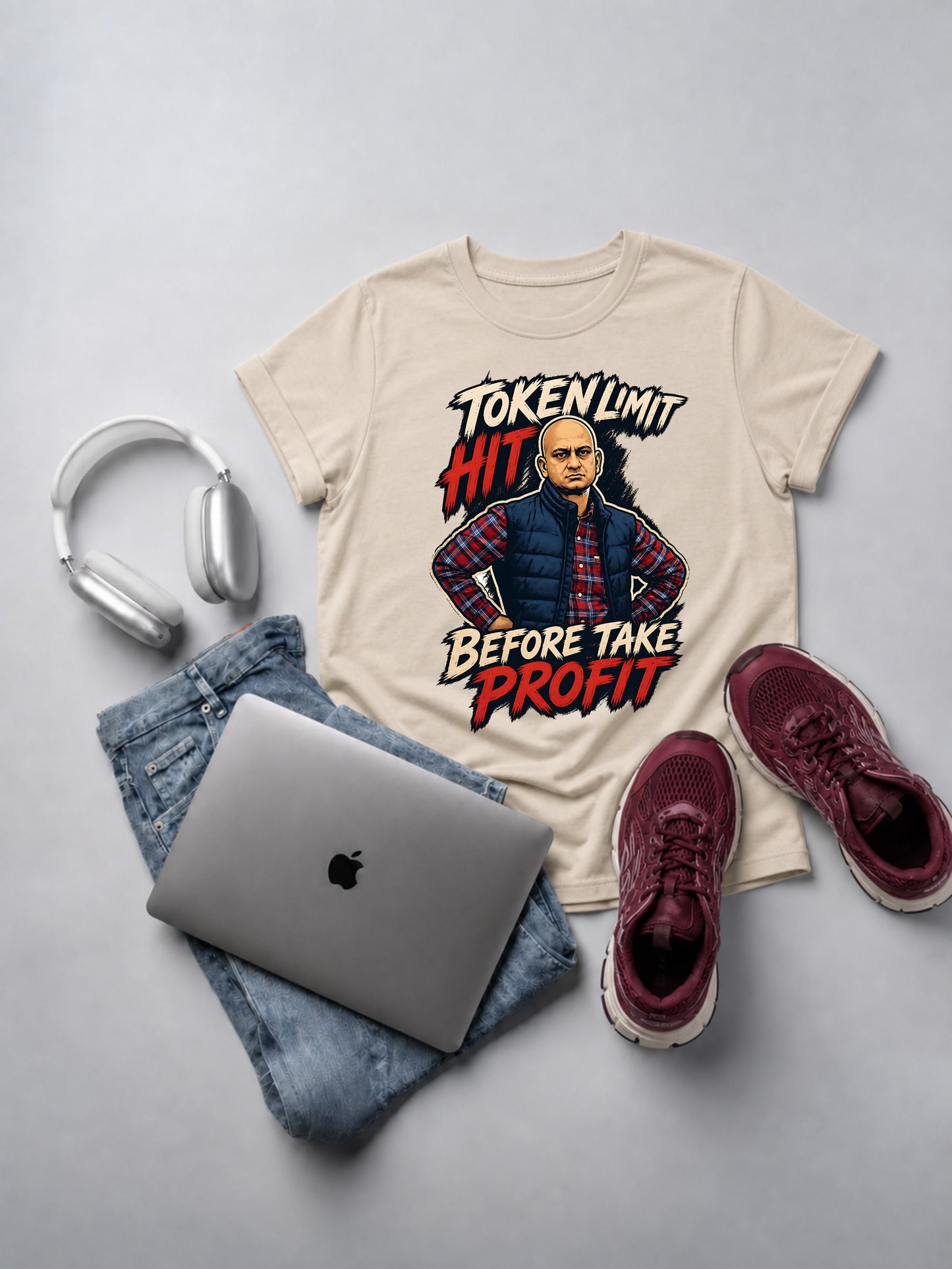Token Limit Hit Before Take Profit T-Shirt mockup