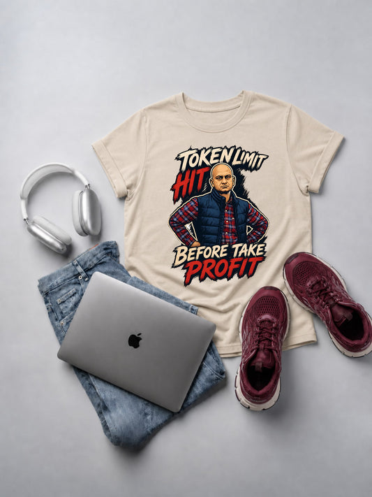 Token Limit Hit Before Take Profit T-Shirt mockup